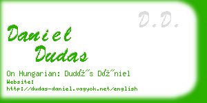 daniel dudas business card